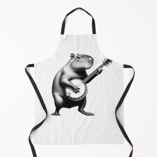 Item preview, Capybara Playing Banjo Banjoist Banjo Player designed and sold by Kimberley King Art King Art.