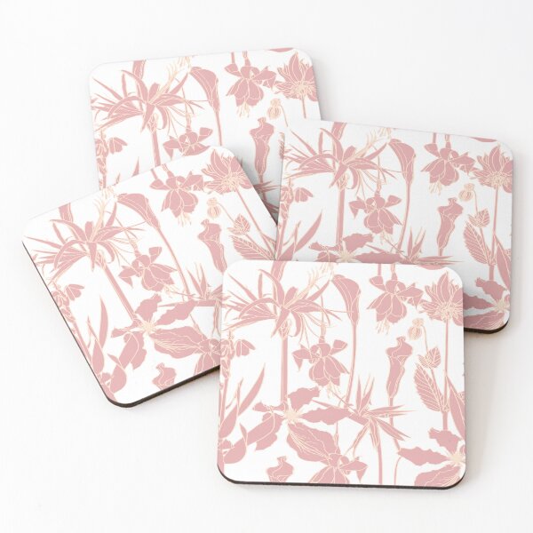 Item preview, Elegant seamless pattern with hand drawn line garden and tropical flowers.  designed and sold by MatyKotiv.