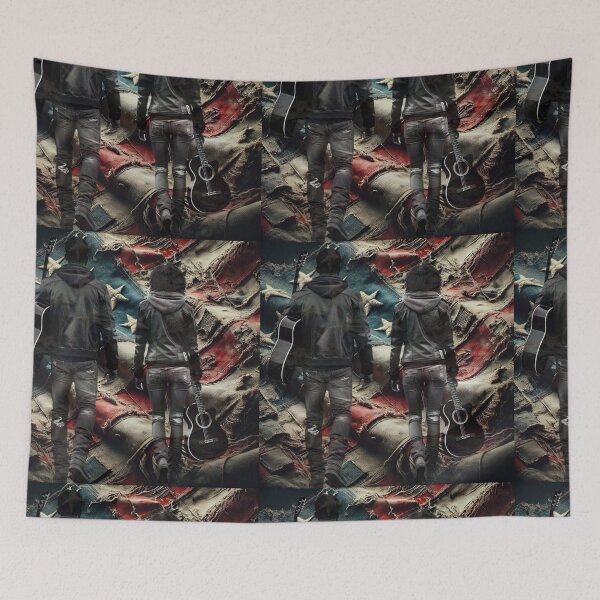 Item preview, Musicians on a Worn Path designed and sold by Wiredart.
