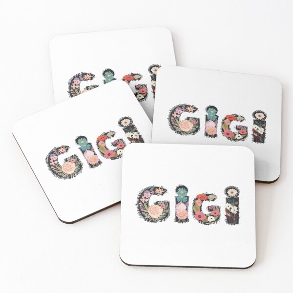 Item preview, Bold Uppercase "Gigi" Text with Vibrant Floral Design – Stylish & Artistic Gift for Gigi designed and sold by Colorful-Garden.