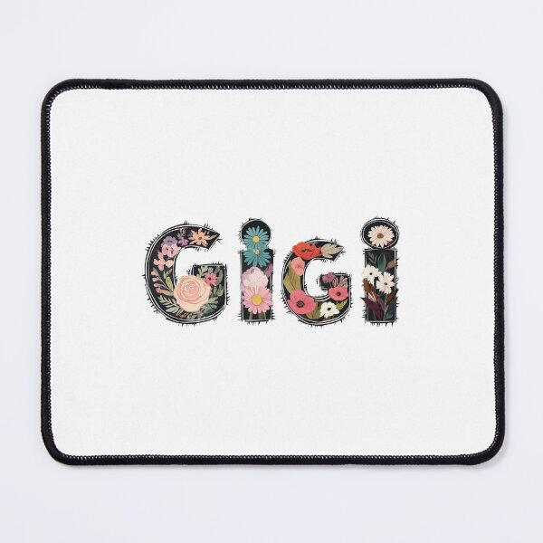Item preview, Bold Uppercase "Gigi" Text with Vibrant Floral Design – Stylish & Artistic Gift for Gigi designed and sold by Colorful-Garden.