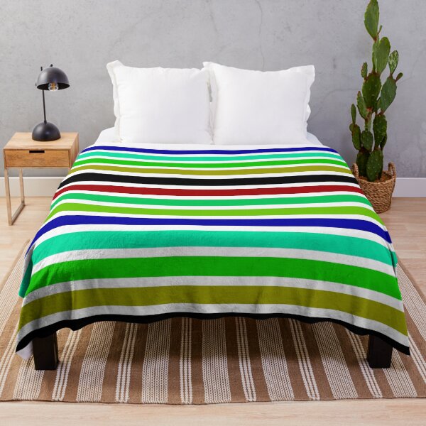 Item preview, Green Multicolored Stripes designed and sold by PatternTitan.