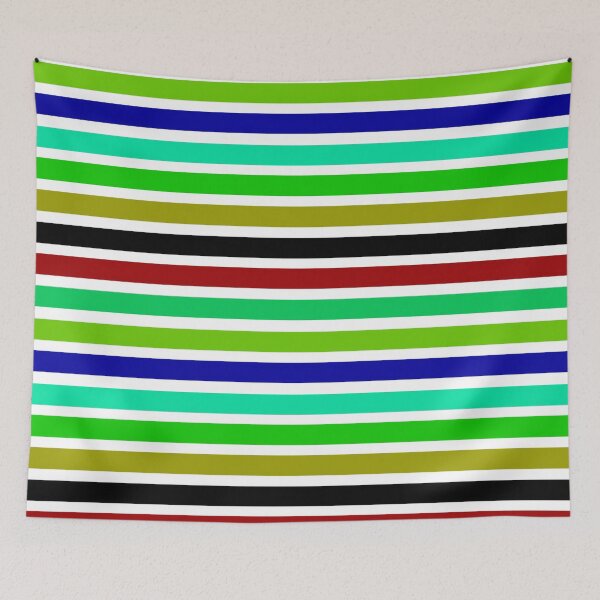 Item preview, Green Multicolored Stripes  designed and sold by PatternTitan.