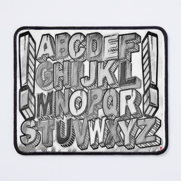 Item preview, Alphabet. Model 2 black and white. Without number. designed and sold by Vinidal.