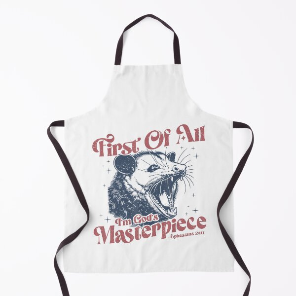 Item preview, Funny Raccoon First Of All I'm God's Masterpiece Men Women designed and sold by FantasyFablesC.