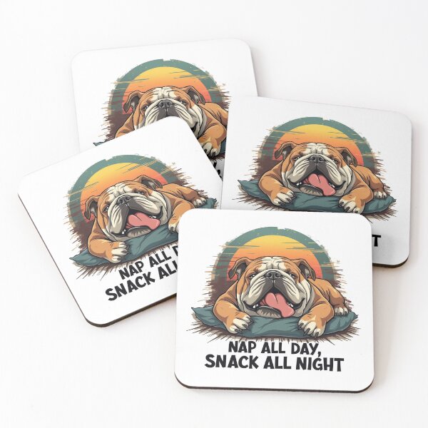 Item preview, Chubby English Bulldog Nap And Snack designed and sold by Blok45.