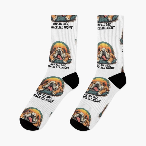 Item preview, Chubby English Bulldog Nap And Snack designed and sold by Blok45.