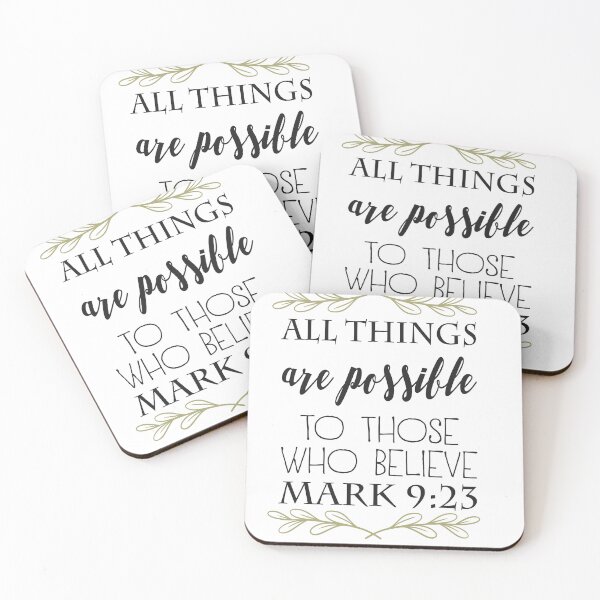 Item preview, All things are possible to those who believe Mark 9:23 designed and sold by Faith-Embolden.