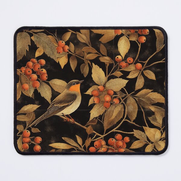 Item preview, Dark Academia Nature Pattern Robin designed and sold by Lichtisign.