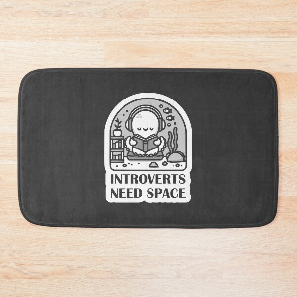 Item preview, Introverts Need Space; Introvert Octopus Illustration / Introvert Joke Funny T-Shirt Label designed and sold by introvertvibes.