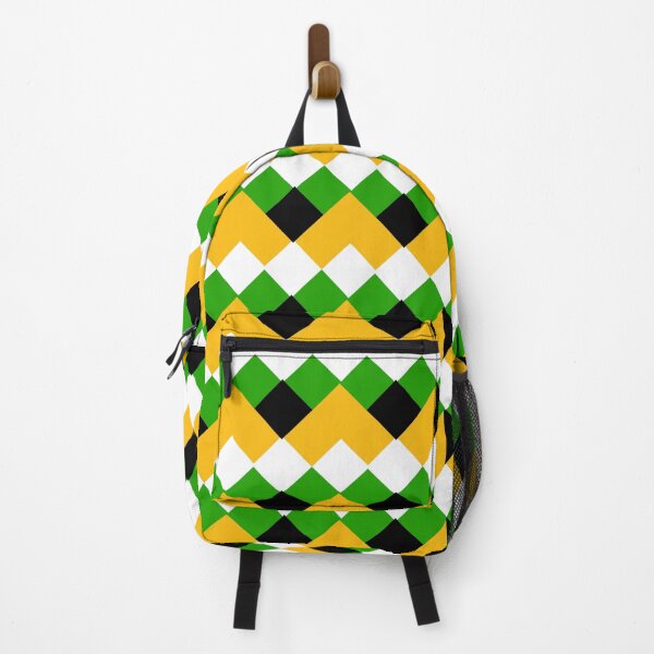 Item preview, Yellow Green Black Geometric Triangle Pattern designed and sold by PatternTitan.
