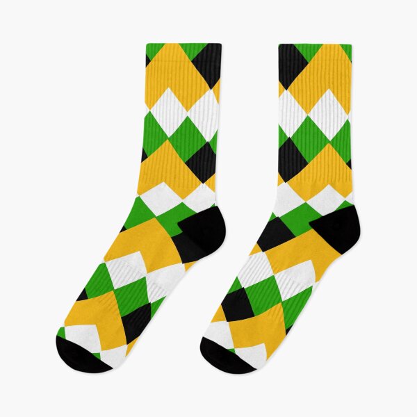 Item preview, Yellow Green Black Geometric Triangle Pattern  designed and sold by PatternTitan.