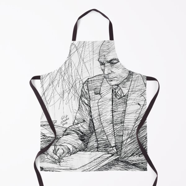 Item preview, HENRI MICHAUX ink portrait .1 designed and sold by lautir.