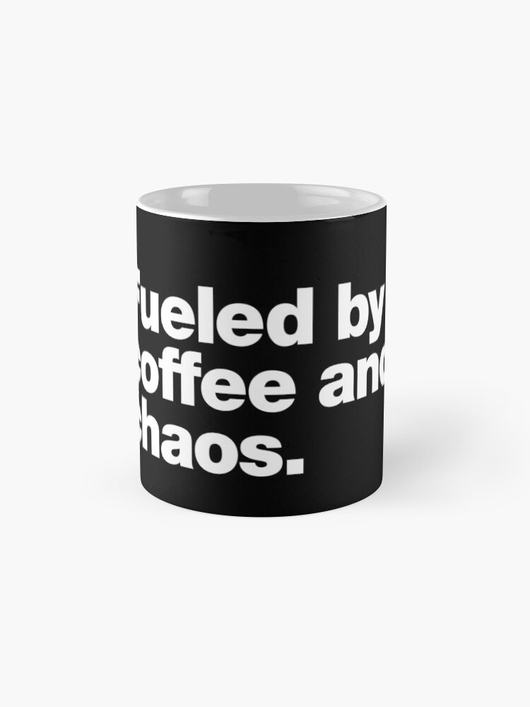 Thumbnail 4 of 6, Coffee Mug, Fueled by coffee and chaos. designed and sold by chestify.