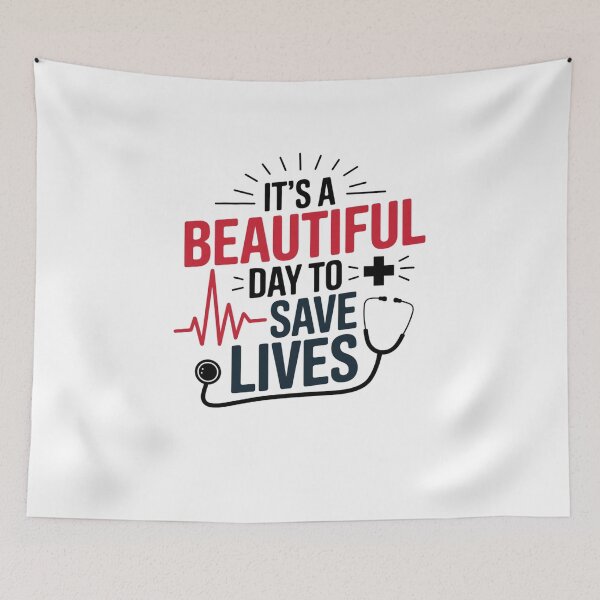 Item preview, It's a Beautiful Day to Save Lives designed and sold by Mateusz Majcherek.