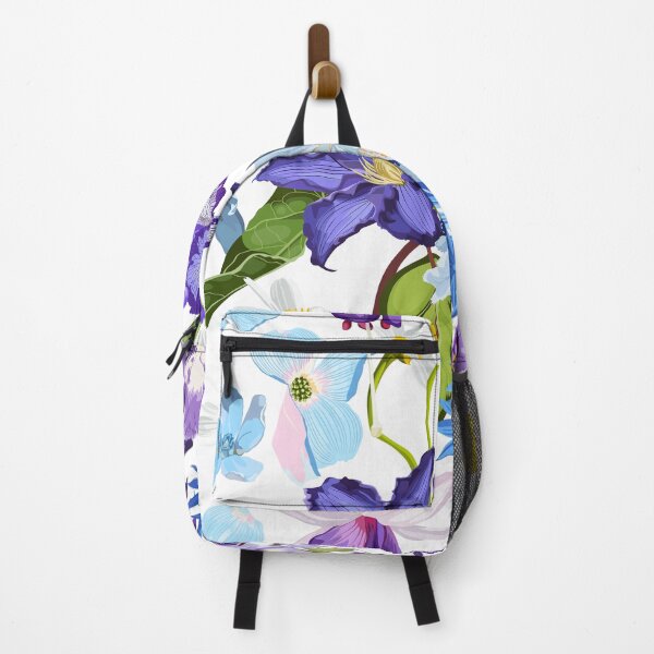 Item preview, Tropical flower seamless pattern, buds and leaves on white background.  designed and sold by MatyKotiv.