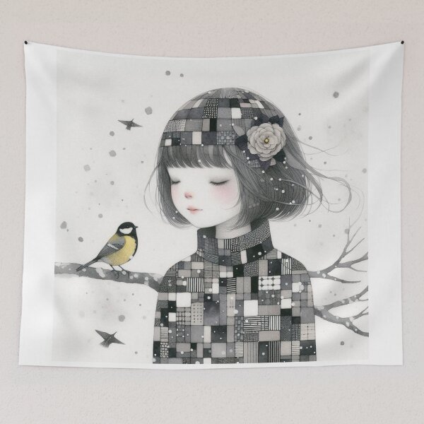 Item preview, Melancholy Girl designed and sold by Beyondnote-Art.