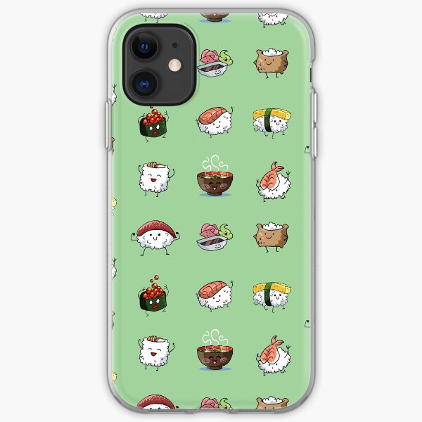 Sushi Pals (Green) iPhone Soft Case