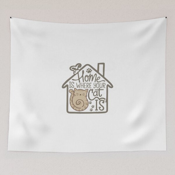Item preview, Home is Where Your Cat Is designed and sold by Mateusz Majcherek.