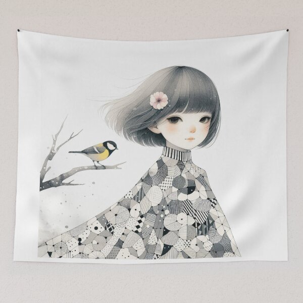 Item preview, Melancholy Girl designed and sold by Beyondnote-Art.