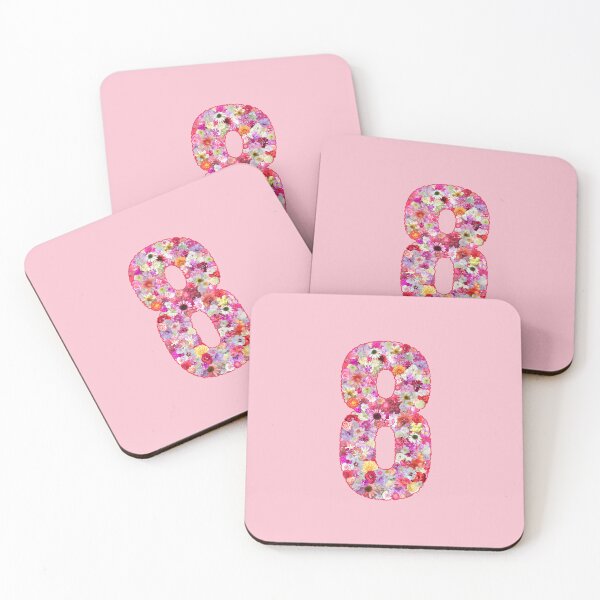 Item preview, Number 8 With Flowers designed and sold by TheSassyNoble.