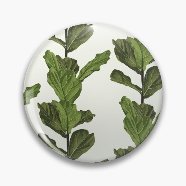 Item preview, Floral seamless pattern, green fiddle leaf fig plant on light background, pastel vintage theme designed and sold by MatyKotiv.