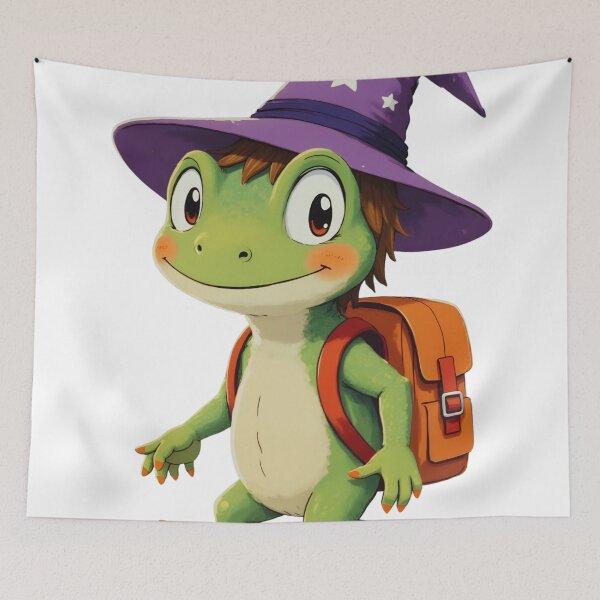 Item preview, Cute Wizard Frog - Magical Adventure Art designed and sold by artiviohub.