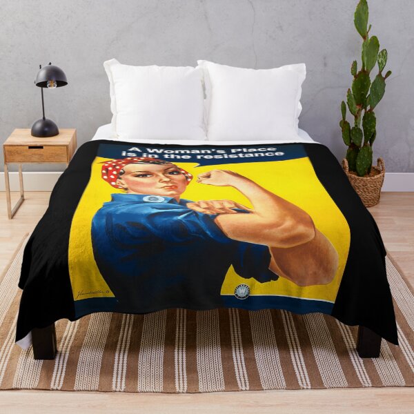 Item preview, Birthday Gifts Idea A Woman'S Place Is In The Resistance Rosie The Riveter  Custom Mom Gift Idea designed and sold by EdgarCollier.