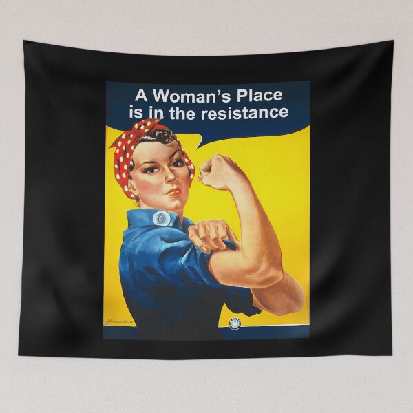 Item preview, Birthday Gifts Idea A Woman'S Place Is In The Resistance Rosie The Riveter  Custom Mom Gift Idea designed and sold by EdgarCollier.