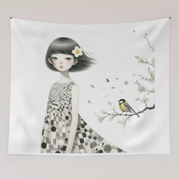 Item preview, Melancholy Girl designed and sold by Beyondnote-Art.