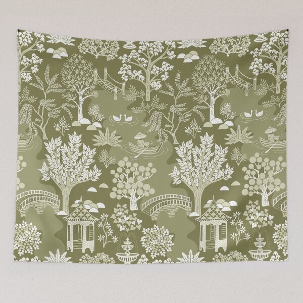 Item preview, Secret Gardens - Green Tones designed and sold by TigaTiga.