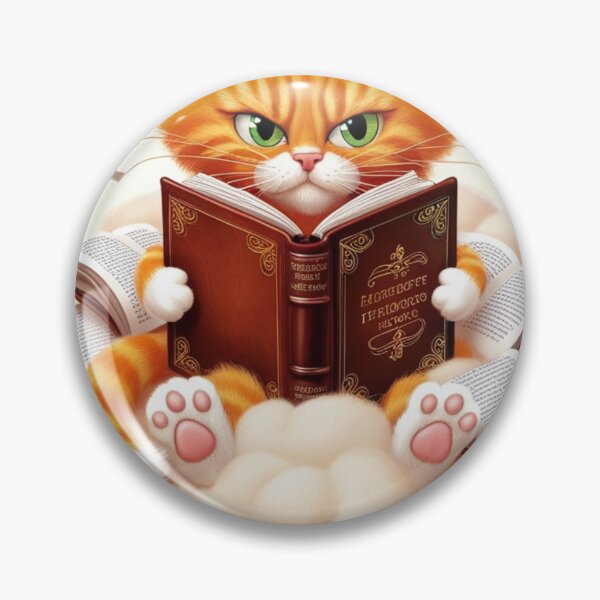 Item preview, Bookish Ginger Cat Cloud Reader - Don't Interrupt! designed and sold by Animals Wearing Glasses.