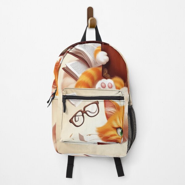 Item preview, Bookish Ginger Cat Cloud Reader - Don't Interrupt! designed and sold by Animals Wearing Glasses.
