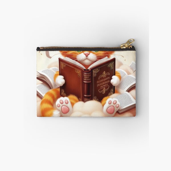 Item preview, Bookish Ginger Cat Cloud Reader - Don't Interrupt! designed and sold by Animals Wearing Glasses.