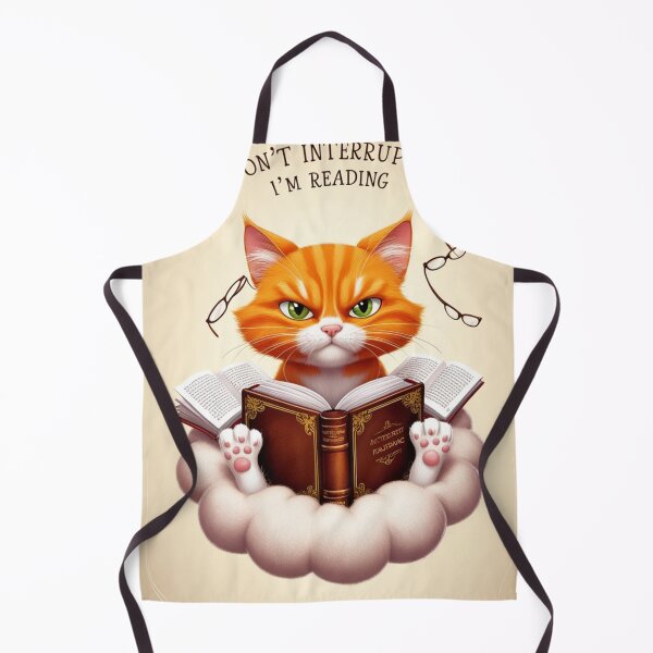 Item preview,  Bookish Ginger Cat Cloud Reader - Don't Interrupt! designed and sold by Animals Wearing Glasses.
