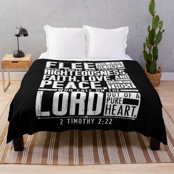 Item preview, 2 Timothy 2:22 Flee The Evil Desires Of Youth designed and sold by plushism.