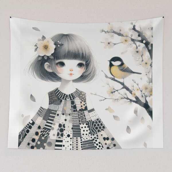 Item preview, Melancholy Girl designed and sold by Beyondnote-Art.