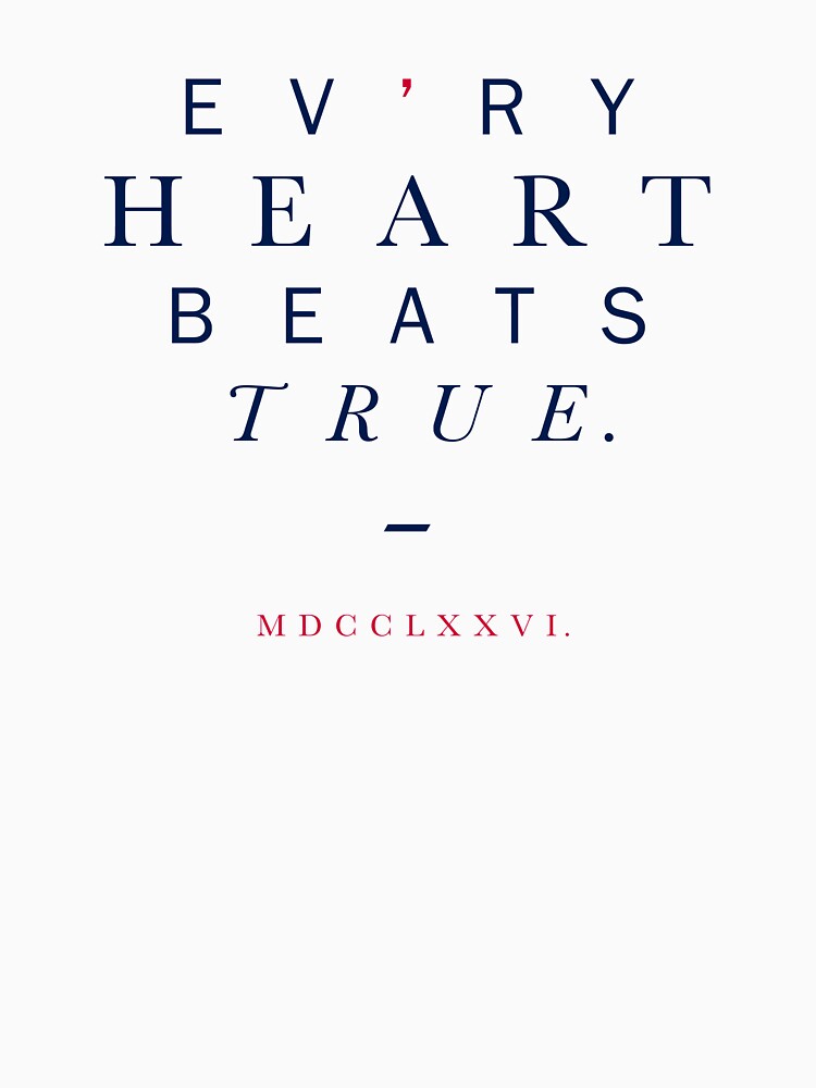 Text Heart Design, Evry Heart Beats True by EvryHeart