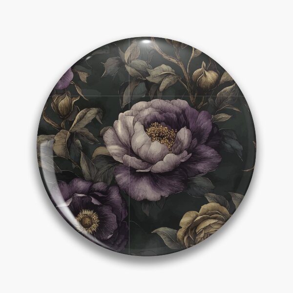 Artikelvorschau, Dark Academia Floral Pattern Odette entworfen und verkauft von Lichtisign.