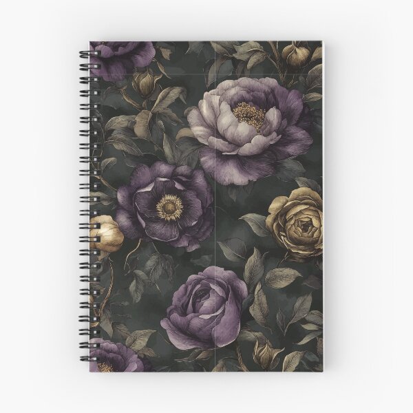 Item preview, Dark Academia Floral Pattern Odette designed and sold by Lichtisign.
