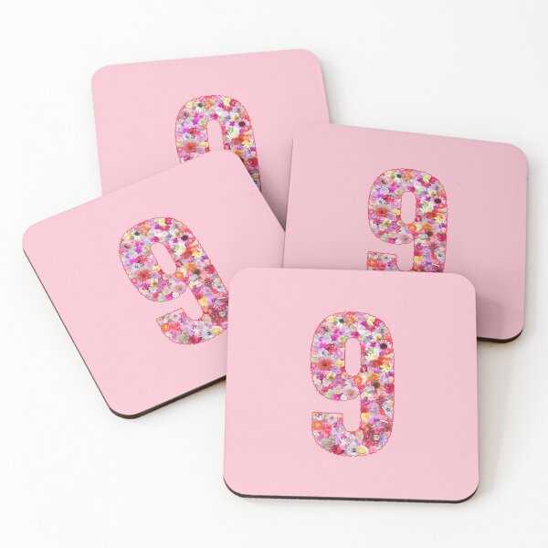 Item preview, Number 9 With Flowers designed and sold by TheSassyNoble.