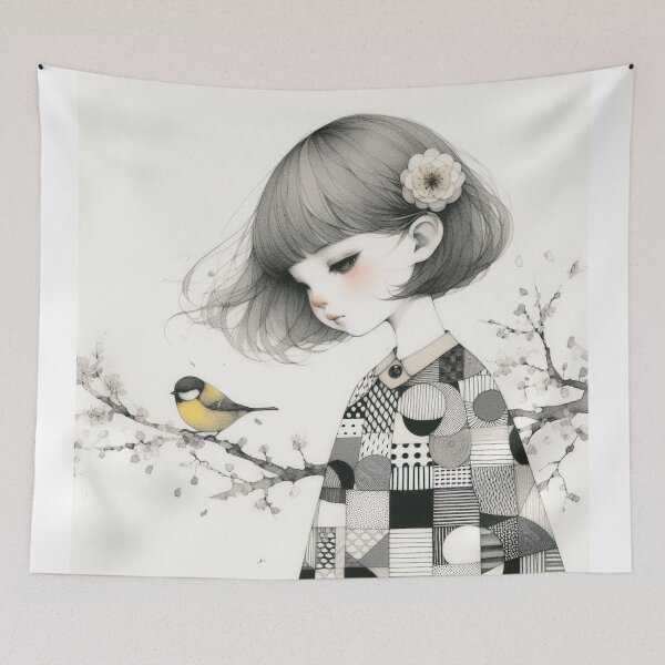 Item preview, Melancholy Girl designed and sold by Beyondnote-Art.