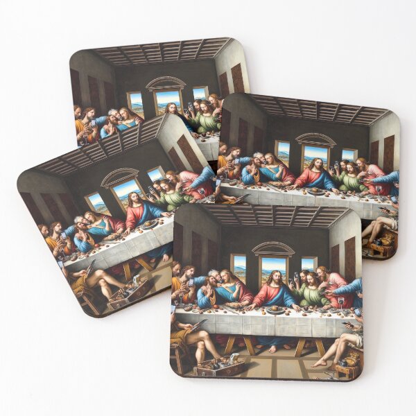 Item preview, Last Supper Funny Parody Art designed and sold by Retr0Tshirts.