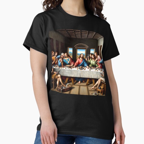 Item preview, Last Supper Funny Parody Art designed and sold by Retr0Tshirts.