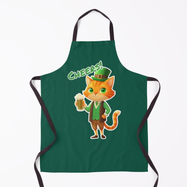 Item preview, Funny St. Patrick's Day Cat Shirt: Lucky Leprechaun Cheers! designed and sold by Frim-Design.