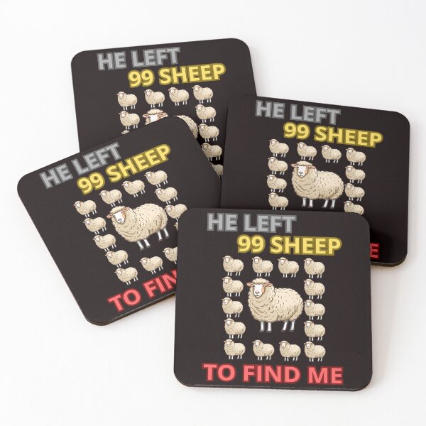 Item preview, HE LEFT 99 SHEEP designed and sold by Tadeusz1.