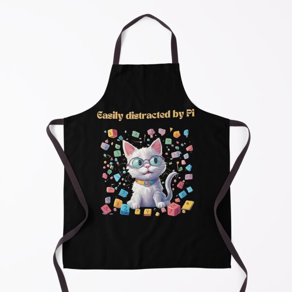 Item preview, easily distracted by pi cat designed and sold by sydney-syder.