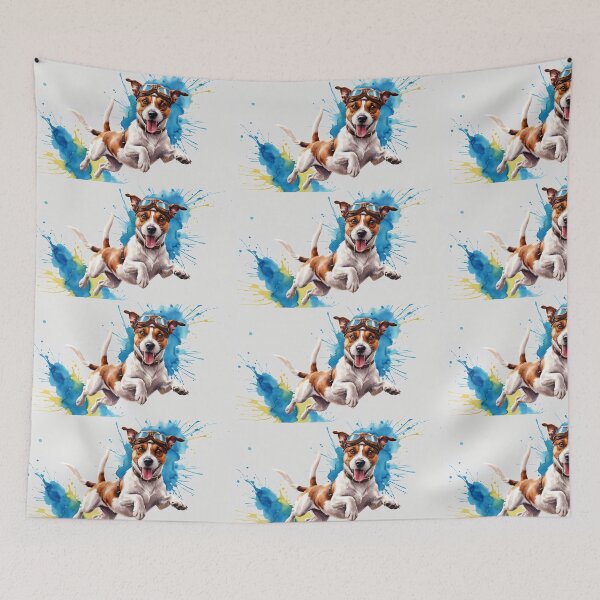 Item preview, Adventurous Dog Watercolor Style designed and sold by StormArte.