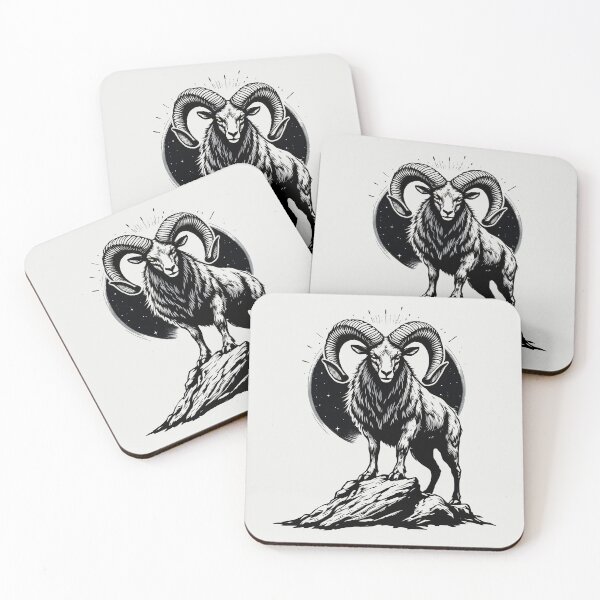 Artikelvorschau, Krafttier Widder – Entschlossenheit, Selbstvertrauen und Energie entworfen und verkauft von Jollys-ArtShop.