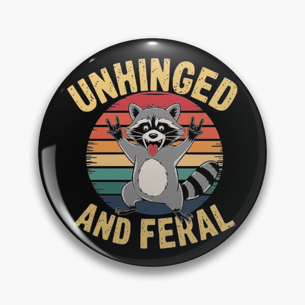 Item preview, Unhinged and Feral Raccoon | Retro Funny Design for a Wild Summer designed and sold by love3617.